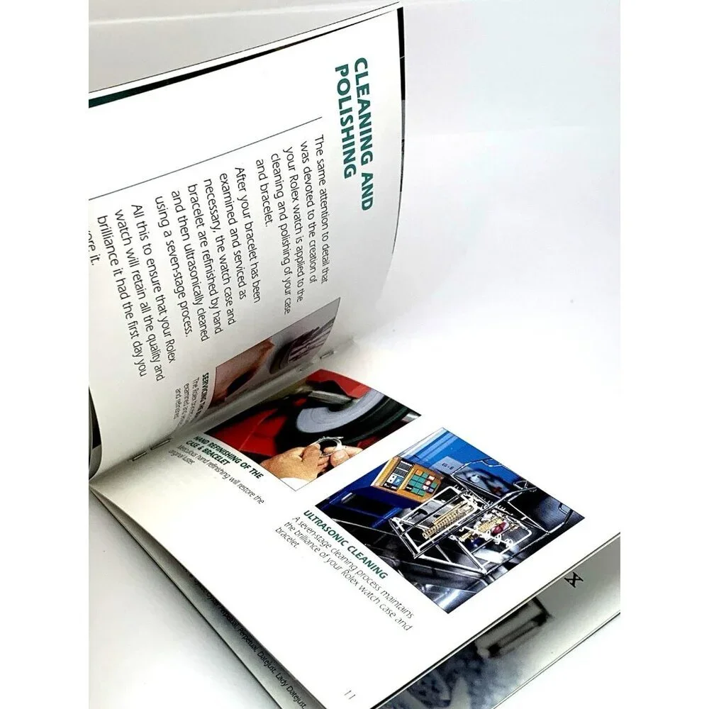 Authentic Green Factory Service Booklet Manual The Care of Your Rolex Watch